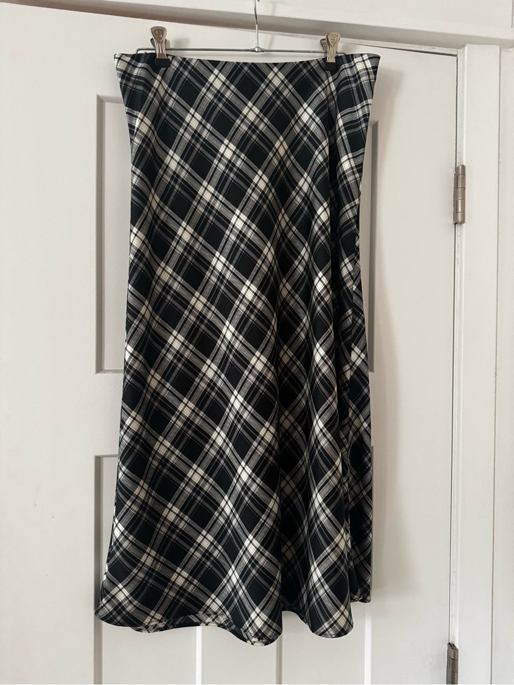 J Crew Plaid Midi Skirt